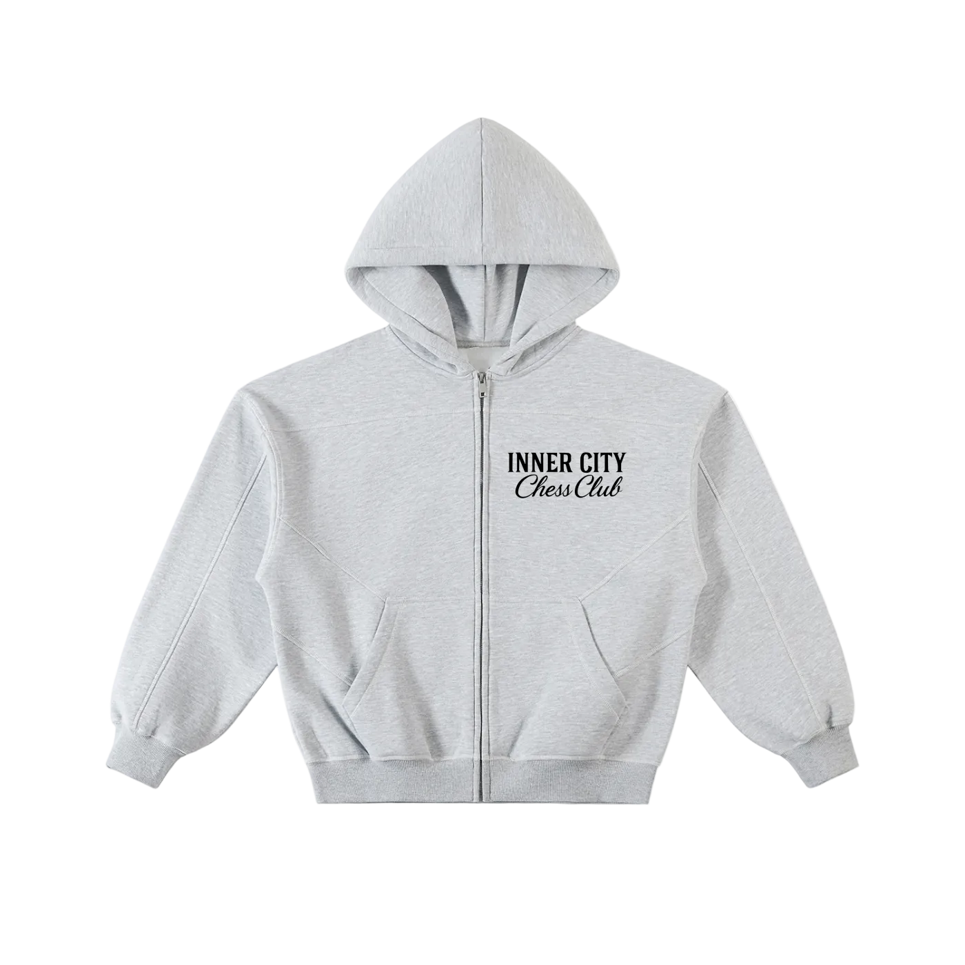 CONTRAST ZIP HOODIE