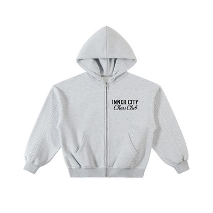 CONTRAST ZIP HOODIE