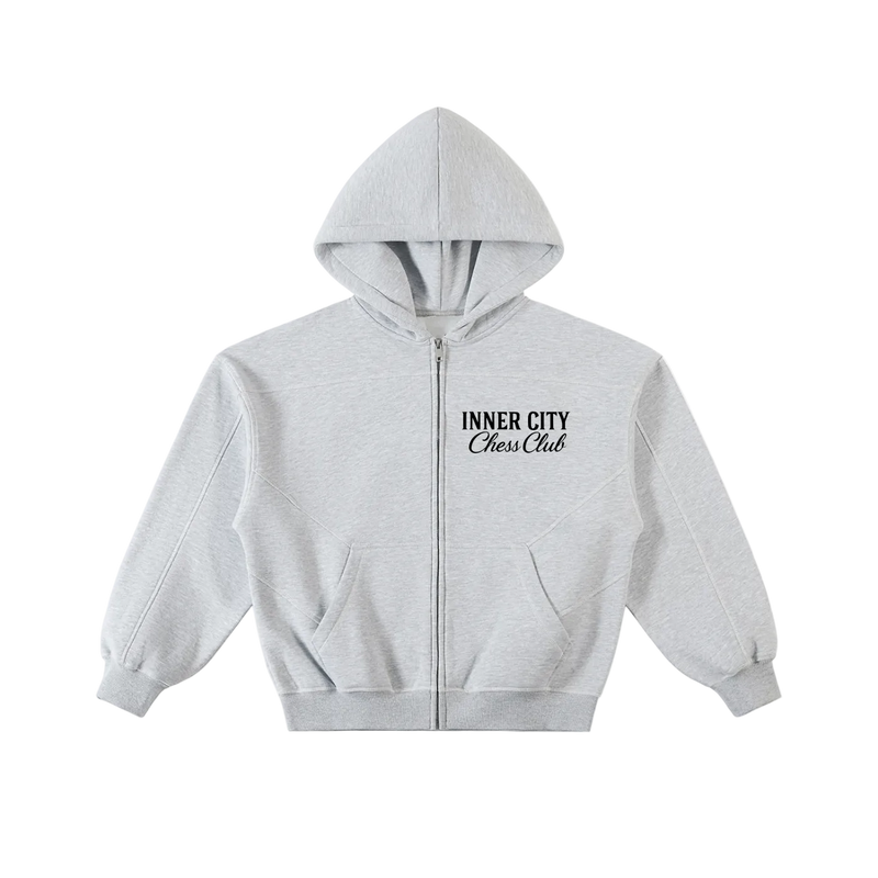 CONTRAST ZIP HOODIE