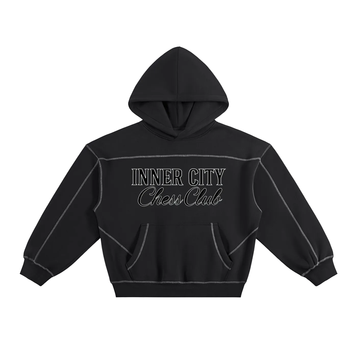 CONTRAST HOODIE (PULLOVER)