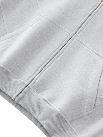 CONTRAST ZIP HOODIE